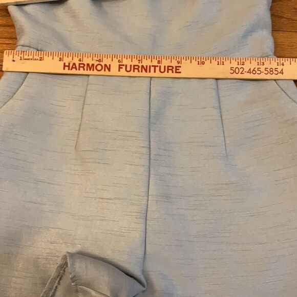 L’Atiste by Amy short romper with pockets in pale blue - Picture 10 of 12